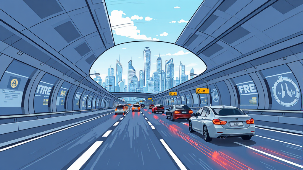 지하 고속도로, 앞으로 어떻게 될까? (illustration 스타일)