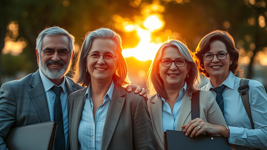 중장년 일자리 지원센터란? (realistic 스타일)