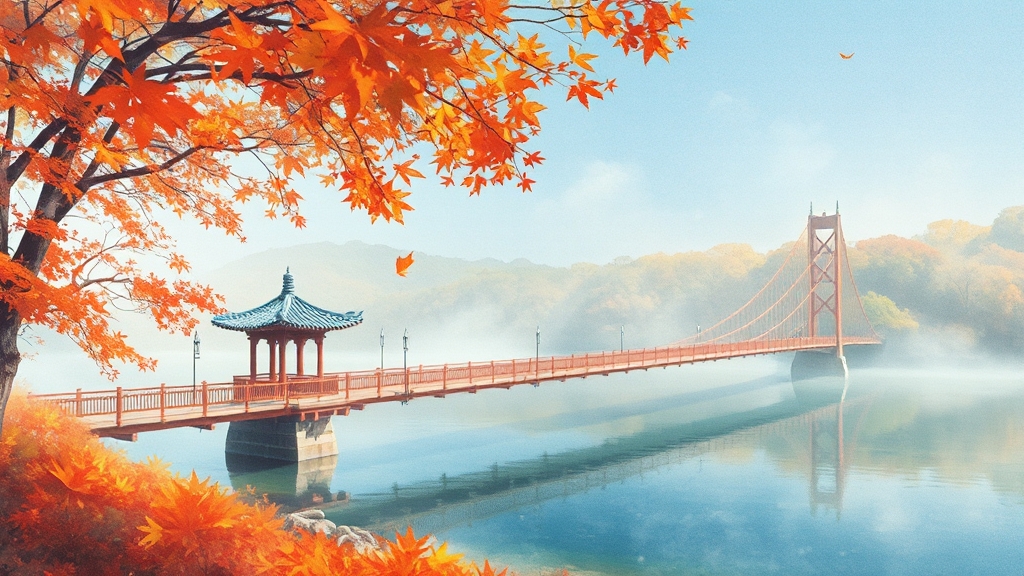 주변 관광 명소 추천 (watercolor 스타일)