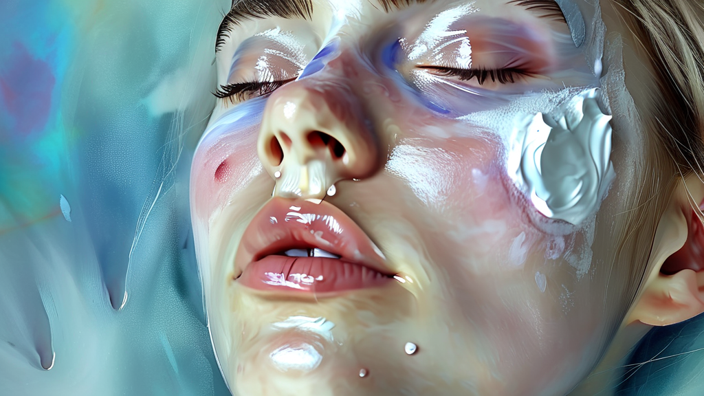 비립종, 혼자 짜면 안 되는 이유 (watercolor 스타일)