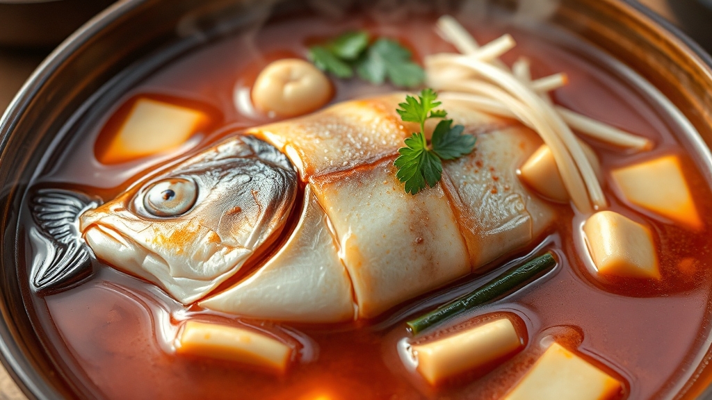 단계별 동태찌개 끓이는 법 (realistic 스타일)