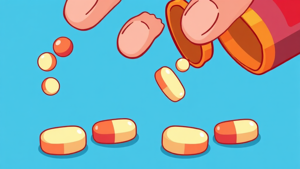 타이레놀 종류별 비교 (cartoon 스타일)