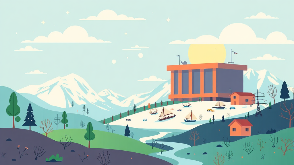 경제 및 금융: 금리 동결 전망과 시장 심리 변화 (illustration 스타일)