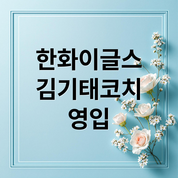 한화이글스
김기태코치
영입 (한화 이글스 김기태 2군 코치)