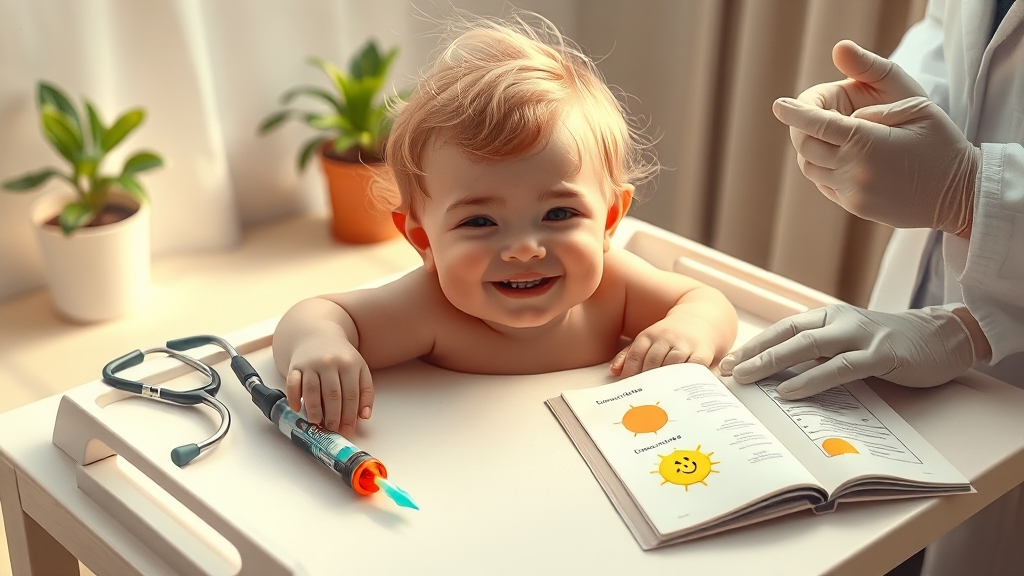 백신 종류별 특징 (realistic 스타일)