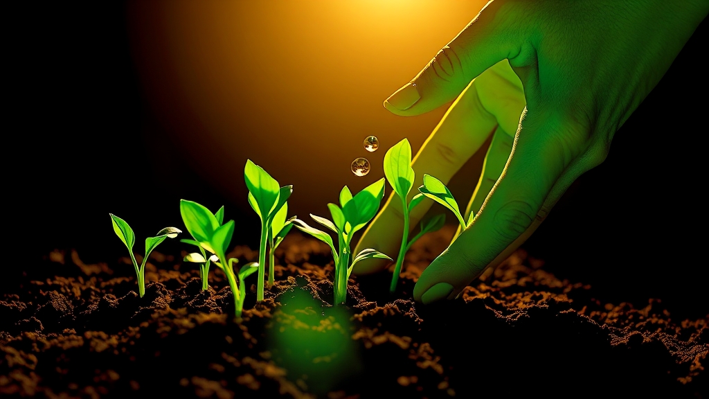 흙에 심은 후 관리법 🌱 (popart 스타일)