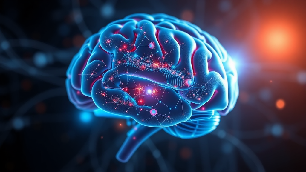 AI 기반 뇌 연구의 미래 (realistic 스타일)