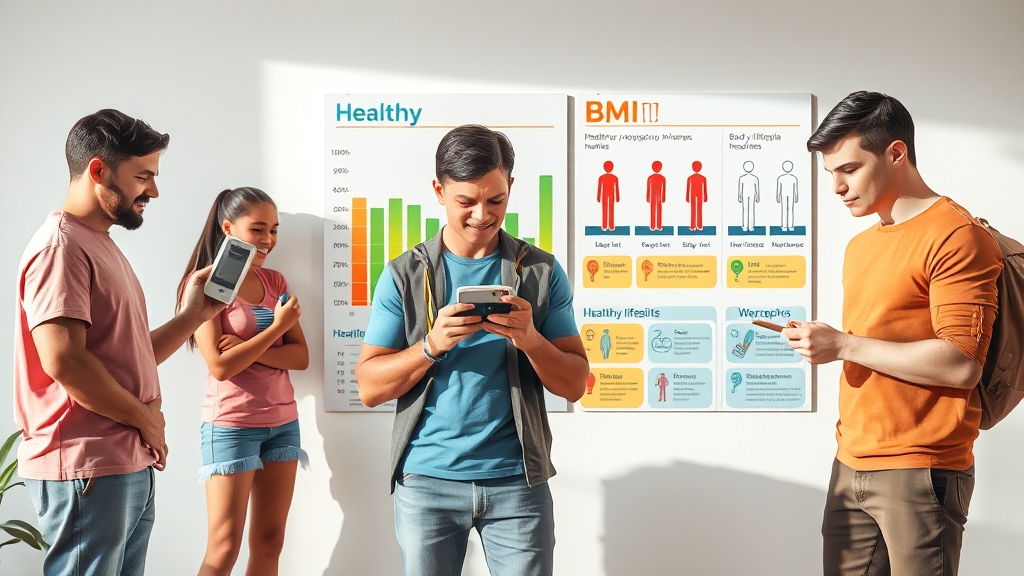 비만도 계산, BMI란? (realistic 스타일)