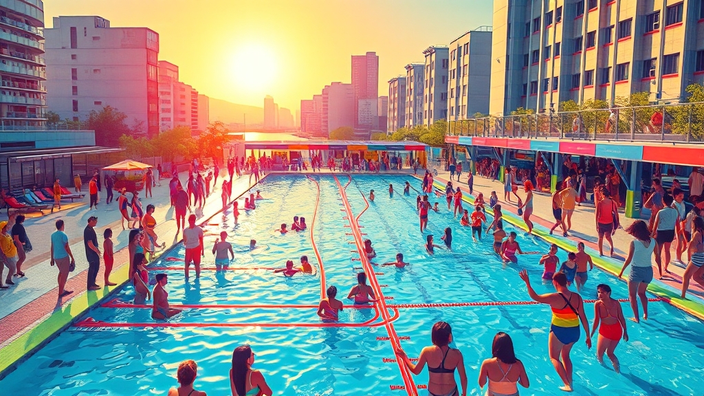 위치별 상세 정보 & 교통 안내 (popart 스타일)