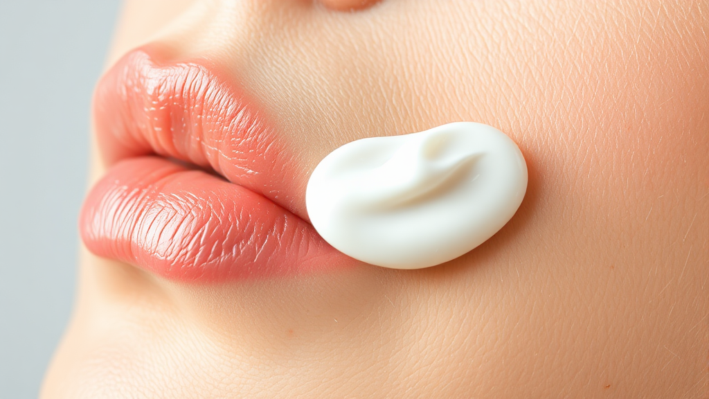 판테놀 크림 사용 시 주의사항 (realistic 스타일)