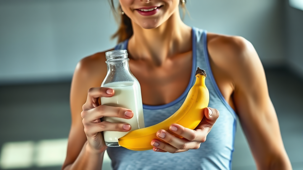 운동 전 식단: 추천 & 타이밍 (realistic 스타일)