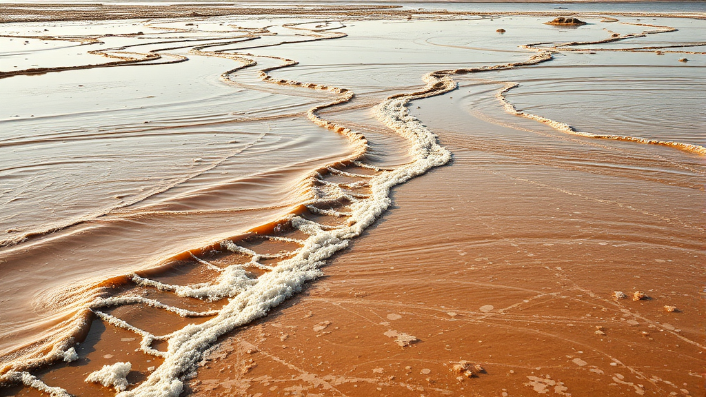 서해안 물때 종류와 특징 (realistic 스타일)