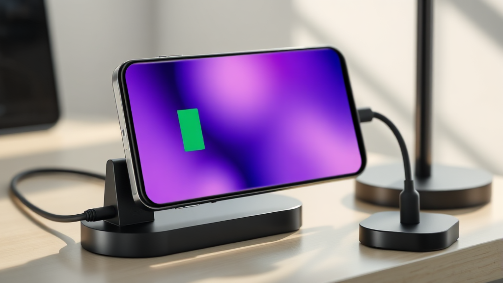 갤럭시 S26, 안전하고 스마트한 충전 방법 (realistic 스타일)