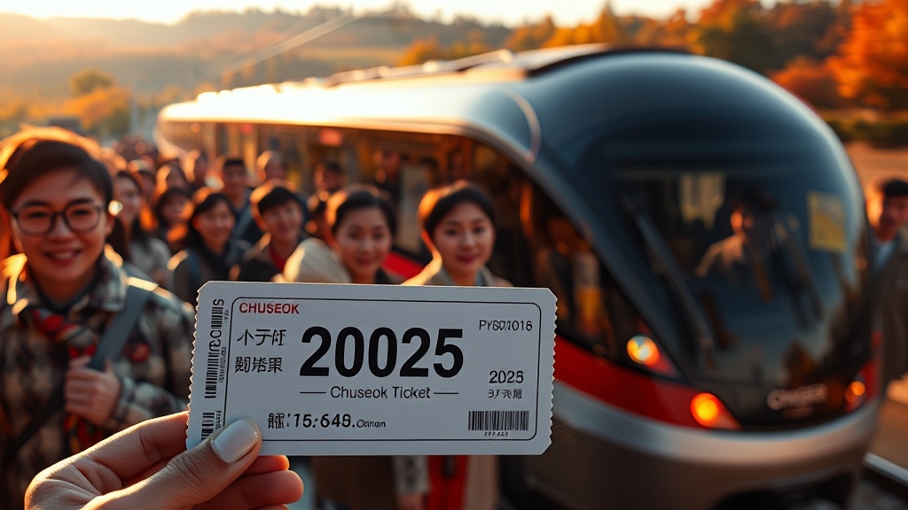 2025 추석 예매 일정 및 방법 (realistic 스타일)