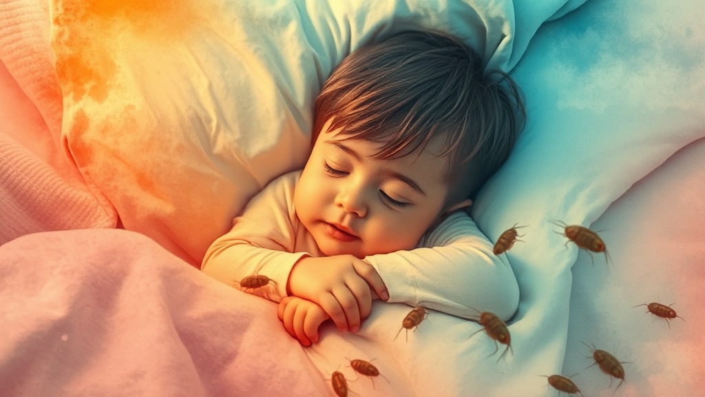 집먼지 진드기 제거 제품 활용 (watercolor 스타일)