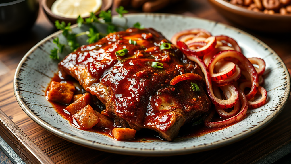 서태화 김치찜 & 문어초회: 맛집 레시피 그대로 (realistic 스타일)