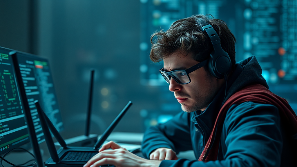 SK브로드밴드 속도 저하 원인 (realistic 스타일)