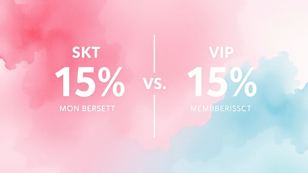 통신사 멤버십 혜택 비교 (watercolor 스타일)