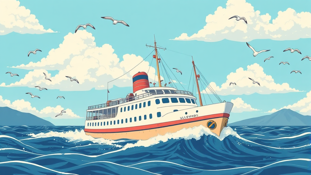 울릉도 배편: 시간표 확인 필수 (illustration 스타일)