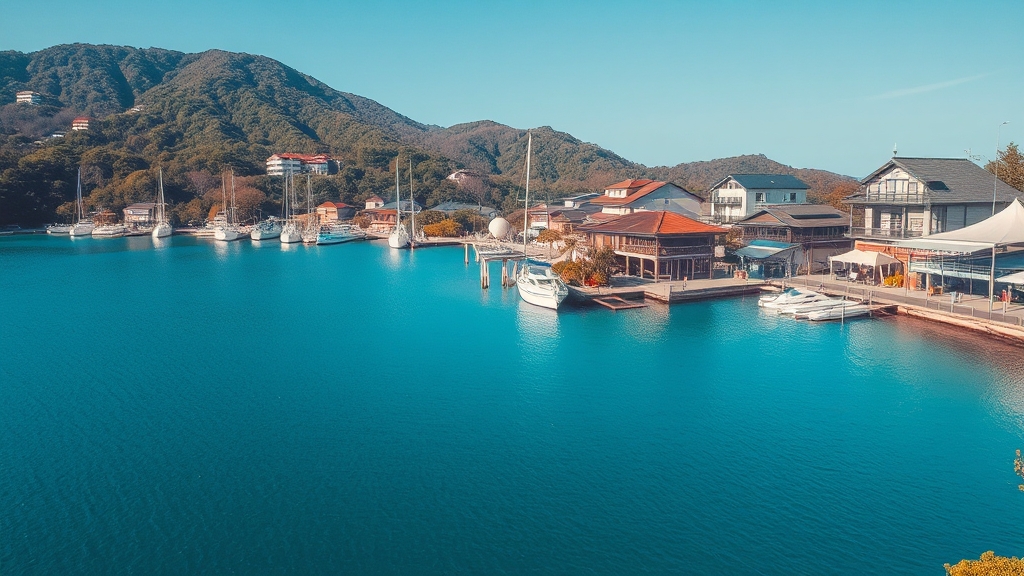 울릉도의 노력과 변화 (realistic 스타일)