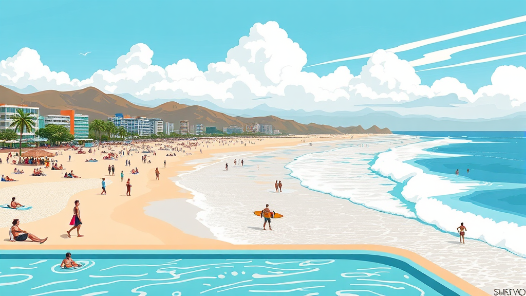 무녀도 해양레저 복합단지 (illustration 스타일)