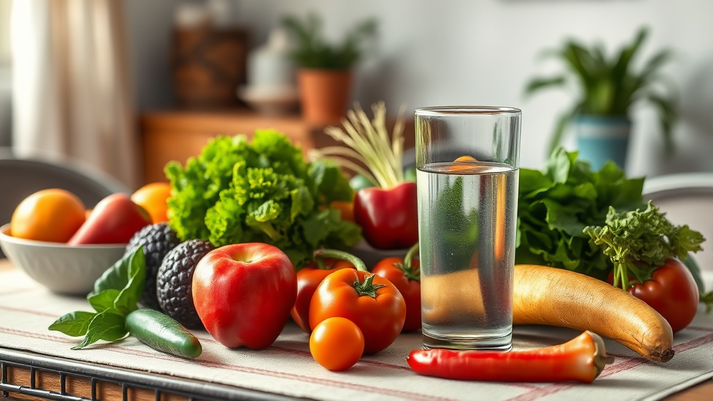 생활 습관과 식단 관리 (realistic 스타일)