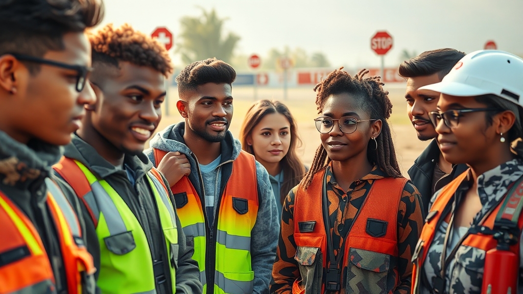 안전 및 사전 교육 (realistic 스타일)