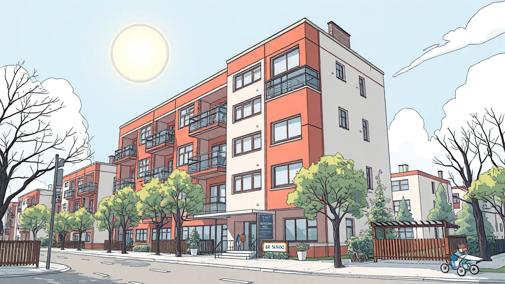 소형 아파트 인기 급증: 왜? (illustration 스타일)