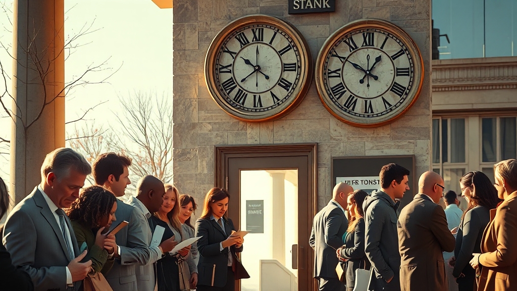 내게 딱 맞는 은행! 탄력점포 & 특화지점 활용 (realistic 스타일)