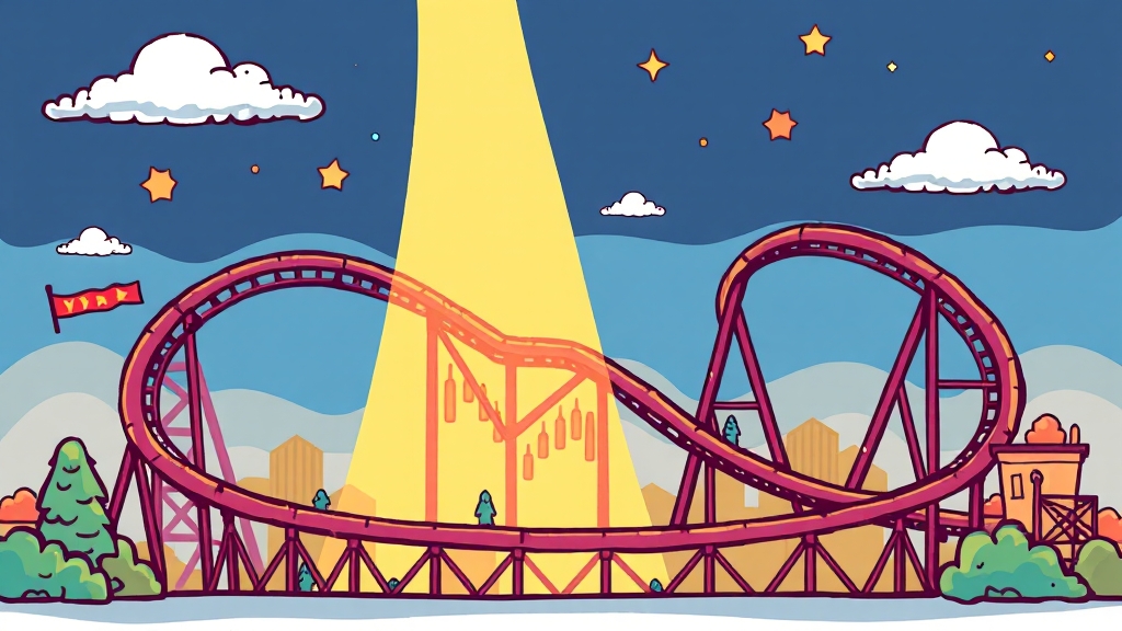 주가, 상승 vs 하락 요인은? (cartoon 스타일)