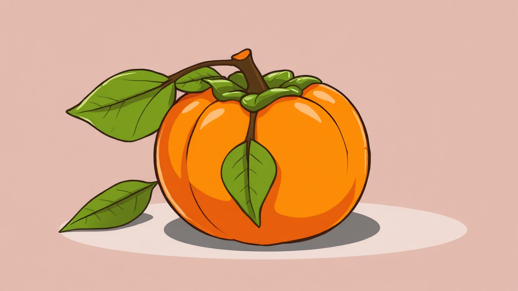 홍시 보관 방법: 냉장 vs 냉동 (cartoon 스타일)