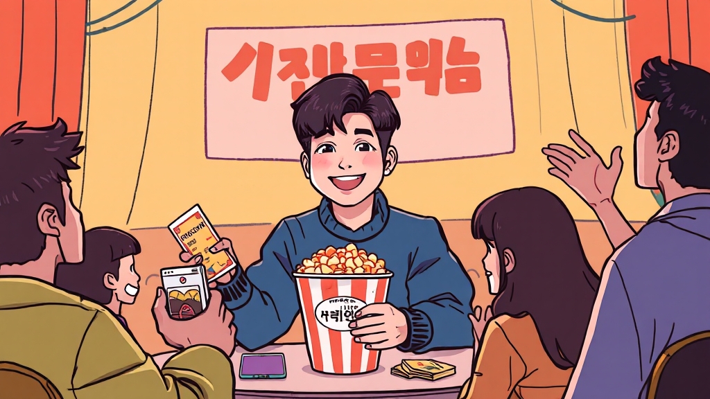 청음회 특별 혜택 및 이벤트 (cartoon 스타일)