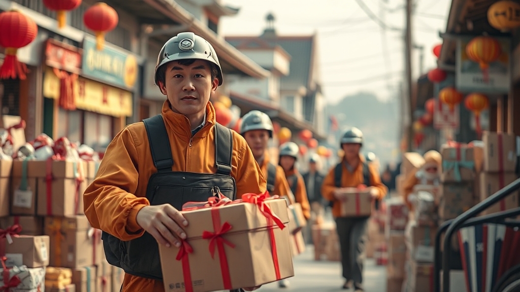 쿠팡은 추석에도 배송할까? (realistic 스타일)