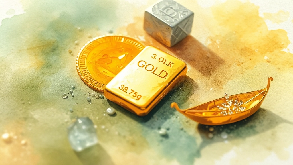 금 1돈, 정확히 알고 계신가요? (watercolor 스타일)