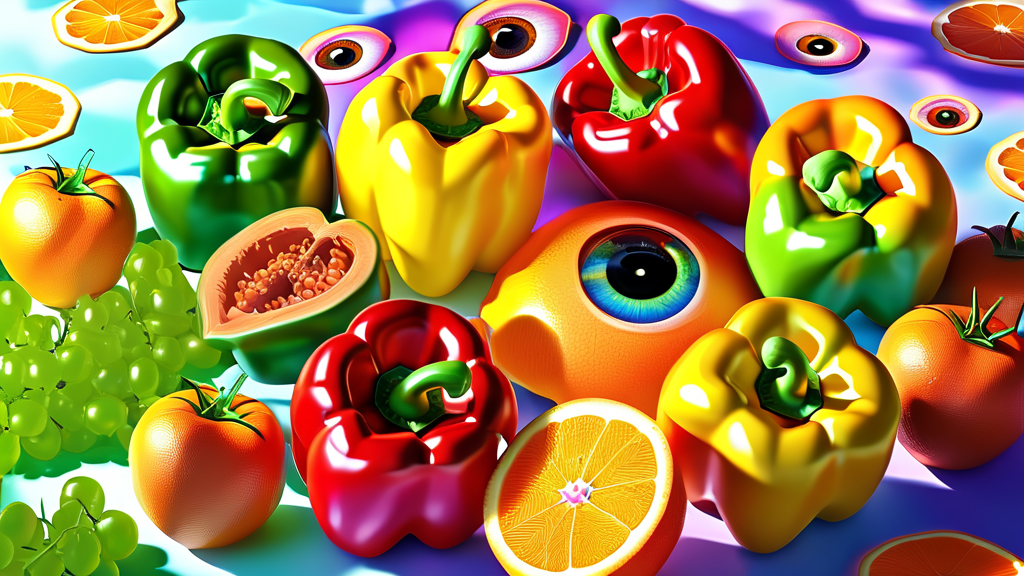 파프리카의 놀라운 효능: 감기 예방부터 눈 건강까지 (realistic 스타일)