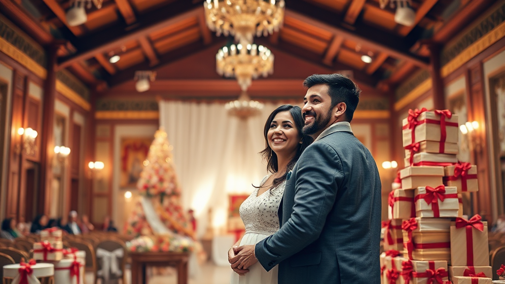 웨딩박람회, 놓치면 후회할 특별한 이벤트와 할인 정보 (realistic 스타일)