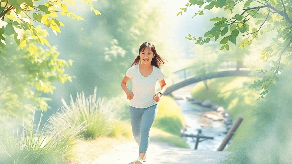 부정맥 환자 맞춤 운동 가이드 (watercolor 스타일)