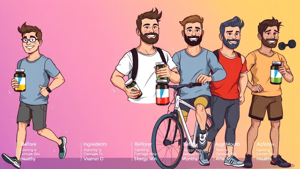 종합 영양제 선택 가이드 (cartoon 스타일)