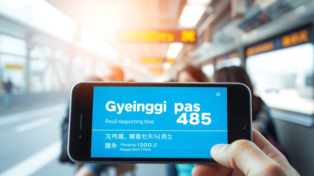 The 경기패스 사용법 및 유의사항 (realistic 스타일)