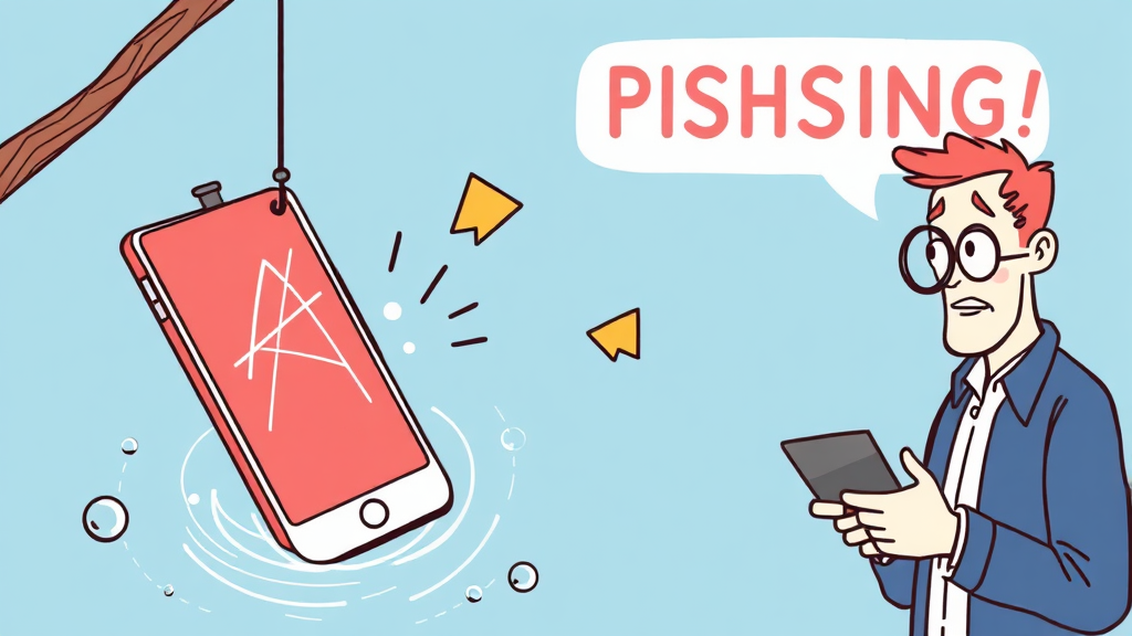 피싱 주의! 안전하게 신청하세요 (illustration 스타일)