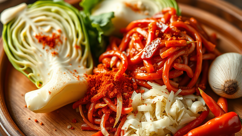 김장 준비: 재료 선택 & 손질 (realistic 스타일)