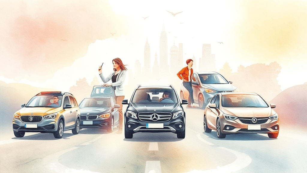 장기렌트 보험, 가입 시 고려할 점은? (watercolor 스타일)