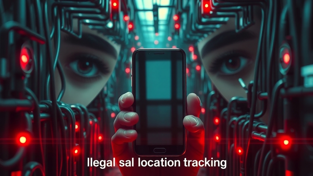 불법 위치추적, 어떤 법에 걸릴까? (realistic 스타일)