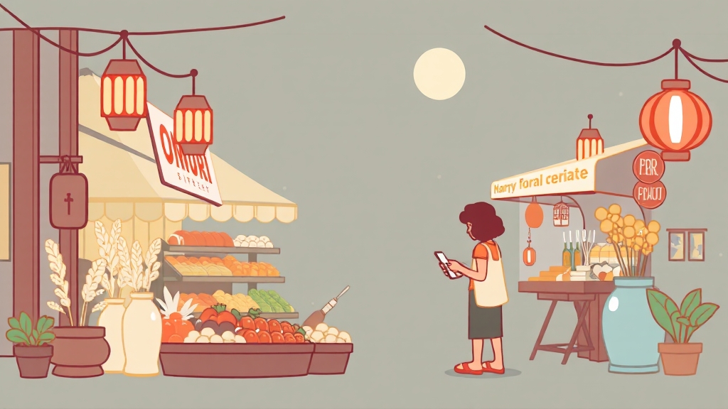 디지털 온누리상품권: 앱 설치 및 사용법 (illustration 스타일)