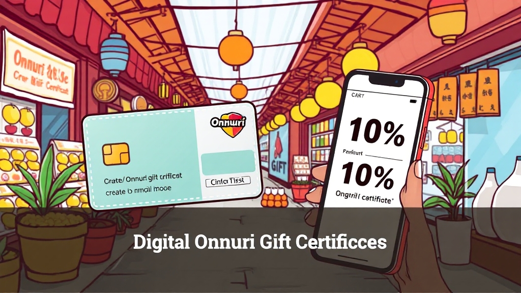 디지털 온누리 상품권이란? (cartoon 스타일)