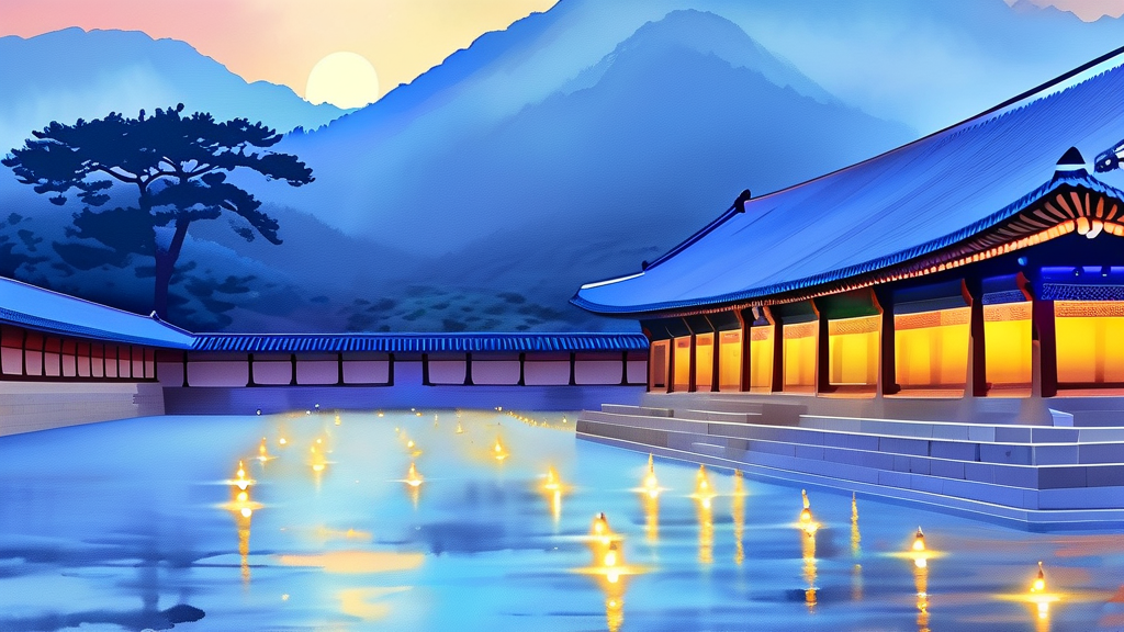 2026 창덕궁 달빛기행 예매 방법 (watercolor 스타일)