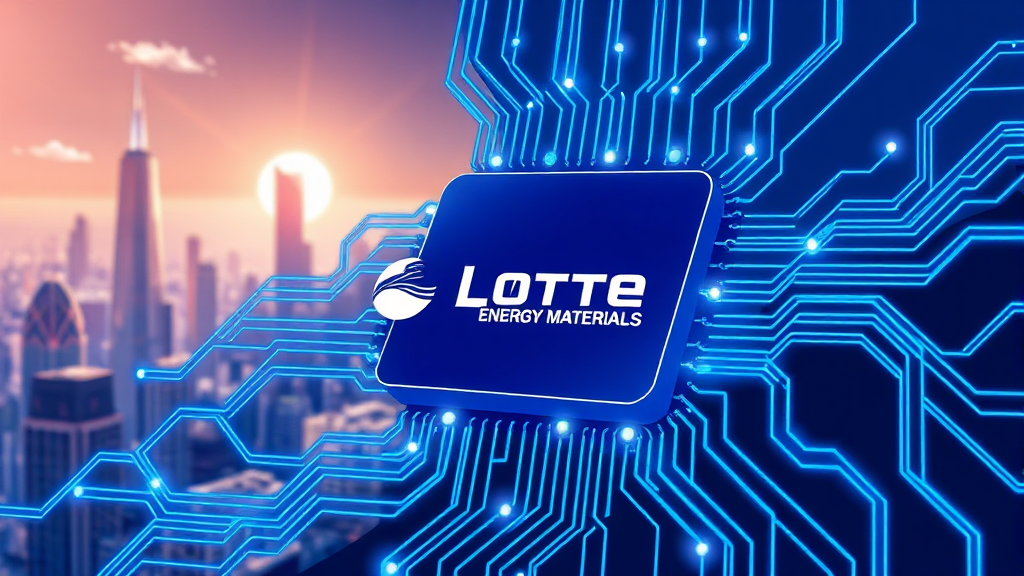 롯데에너지머티리얼즈 주가, 최근 흐름은? (illustration 스타일)