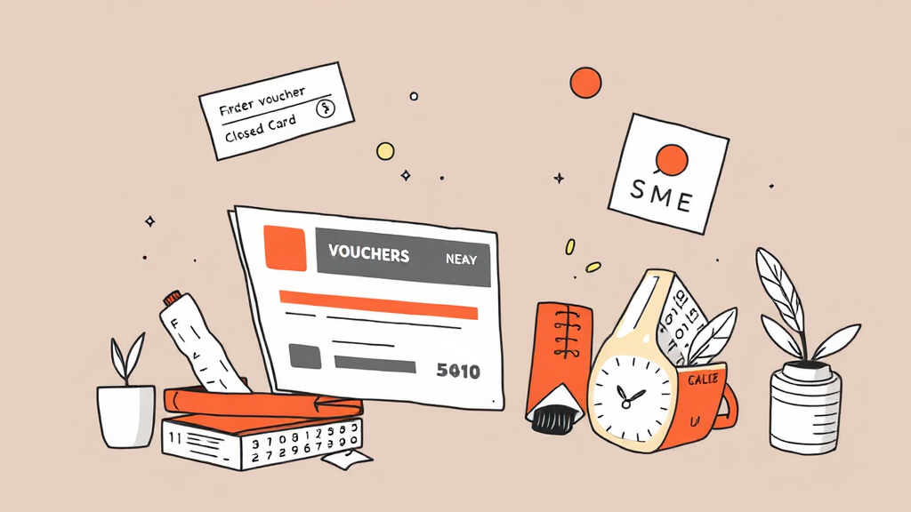 바우처 사용 시 꼭 알아야 할 사항 (illustration 스타일)