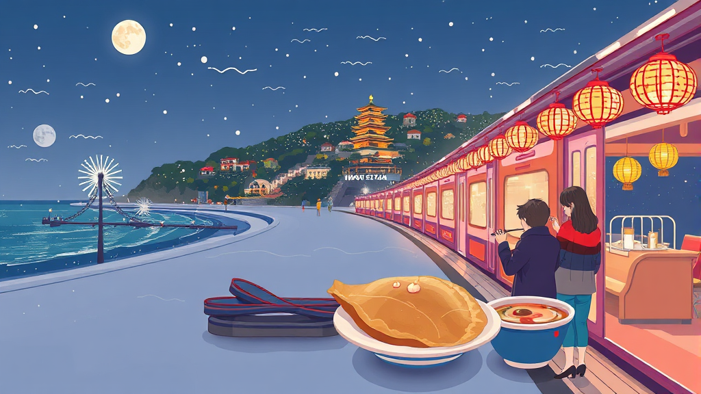 주변 볼거리 & 먹거리 코스 (illustration 스타일)