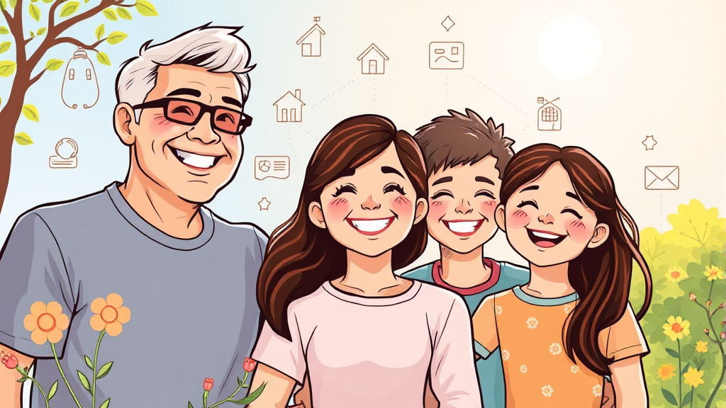 차상위계층 주요 혜택 (illustration 스타일)